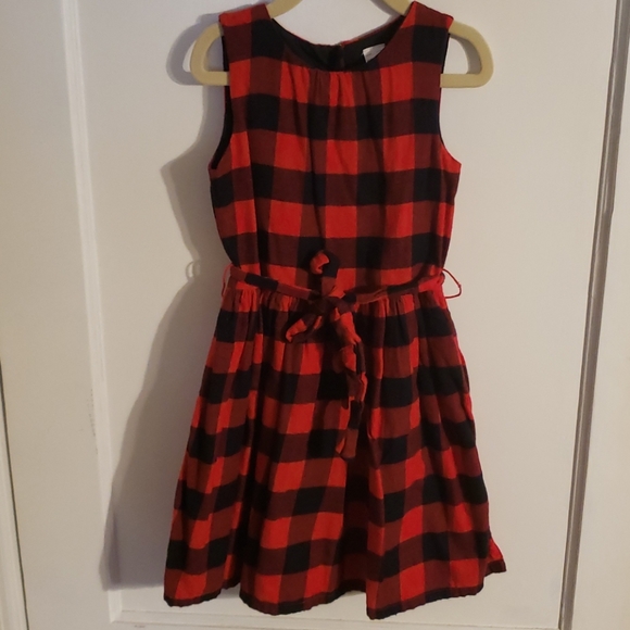 carter's plaid flannel dress